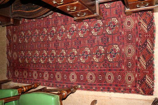 Red ground Bochara rug